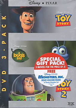 toy story a bug's life toy story 2 dvd